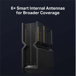 TP-Link Archer BE550 BE9300 fekete háromsávos Wi-Fi 7 router