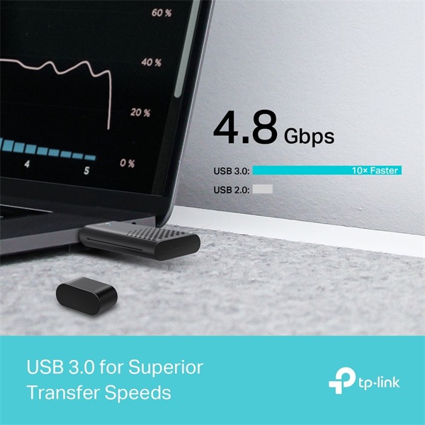 TP-Link Archer TX20U AX1800 kétsávos vezeték nélküli Wi-Fi 6 fekete USB adapter