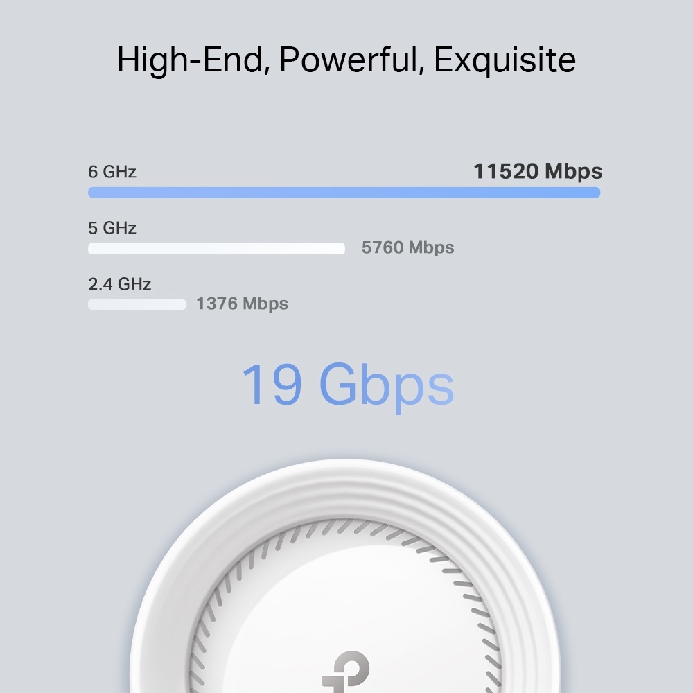 TP-Link Deco BE85(2-pack) BE19000 fehér háromsávos otthoni mesh Wi-Fi 7 rendszer (2db)