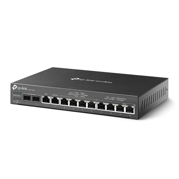 TP-Link ER7212PC Omada 8xGbE LAN, 1xGbE LAN/WAN, 1xGbE WAN, 2xSFP WAN/LAN port 3-in-1 VPN Router