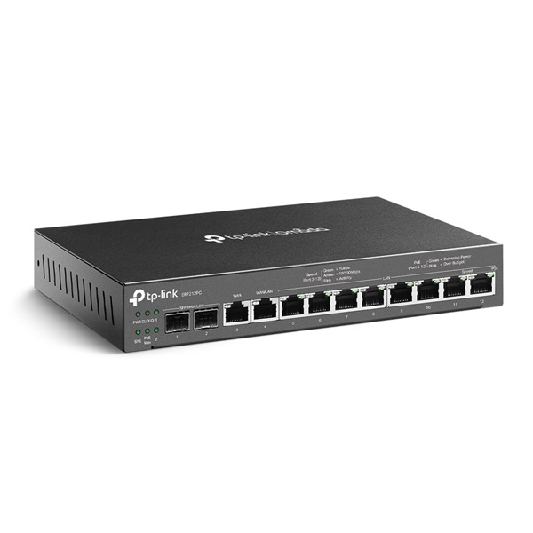 TP-Link ER7212PC Omada 8xGbE LAN, 1xGbE LAN/WAN, 1xGbE WAN, 2xSFP WAN/LAN port 3-in-1 VPN Router
