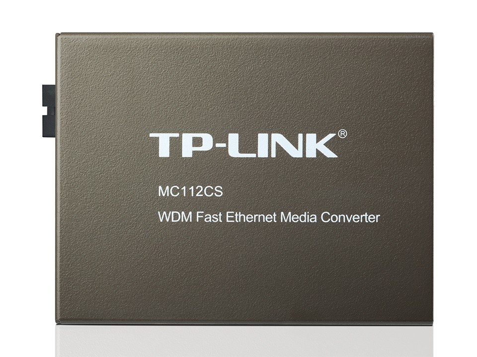 TP-Link MC112CS 100Mbps optikai (UTP-SC) média konverter