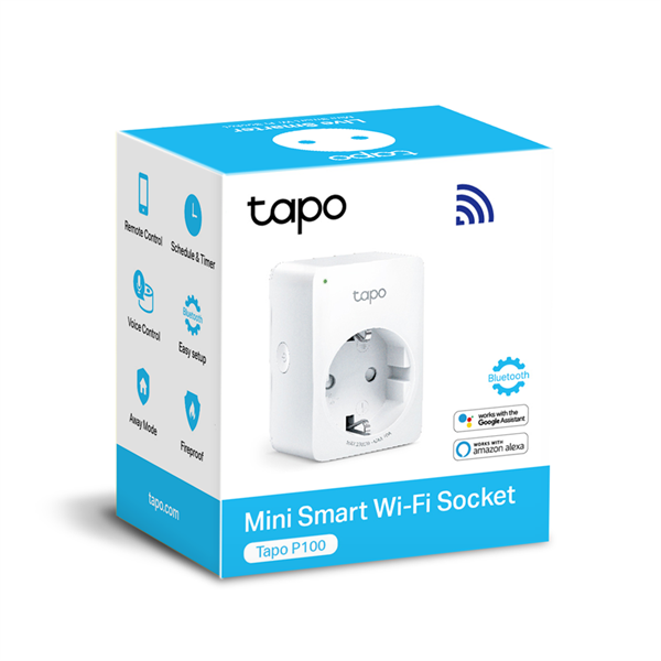 TP-Link TAPO P100(1-pack) fehér Wi-Fi aljzat