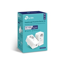 TP-Link TL-PA7017P KIT AV1000 Gigabit áramköri jeltovábbító készlet konnektor aljzattal
