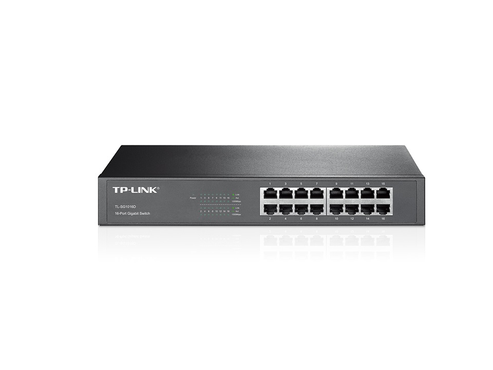 TP-Link TL-SG1016D 16port 10/100/1000Mbps LAN nem menedzselhető asztali Switch