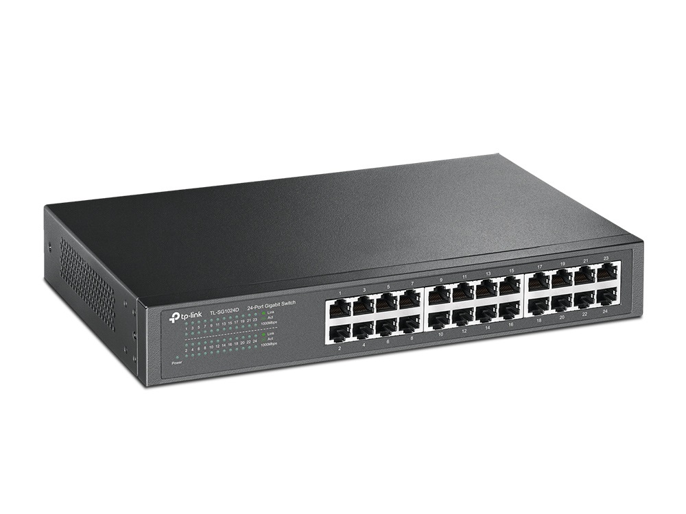 TP-Link TL-SG1024D 24port 10/100/1000Mbps LAN nem menedzselhető asztali Switch