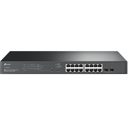 TP-Link TL-SG2218P JetStream 16xGbE PoE+ LAN, 2xGbE SFP port smart menedzselhető PoE+ switch
