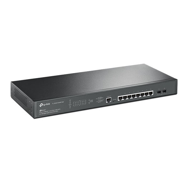 TP-Link TL-SG3210XHP-M2 JetStream 8x 2.5GbE PoE Multi-Gig LAN, 2x10GbE SFP+ L2+ menedzselhető PoE switch