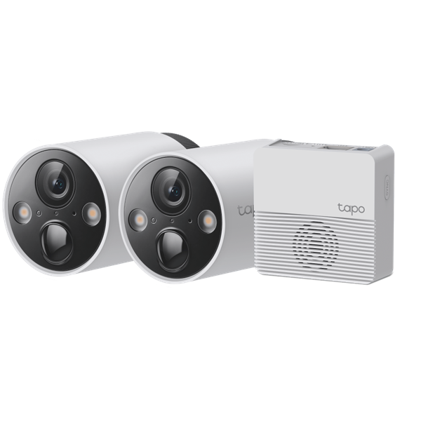 TP-Link Tapo C420S2 okos vezeték nélküli kétkamerás fehér bizonsági kamerarendszer -R