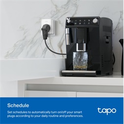 TP-Link Tapo P110M Mini fehér Wi-Fi-s okos konnektor, erőforrásfigyelő