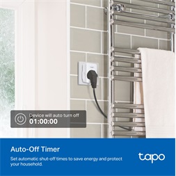 TP-Link Tapo P110M Mini fehér Wi-Fi-s okos konnektor, erőforrásfigyelő