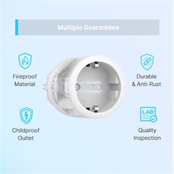 TP-Link Tapo P115(1-pack) Mini fehér okos Wi-Fi konnektor energiafigyeléssel