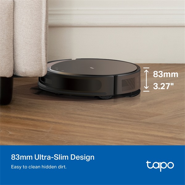 TP-Link Tapo RV20 Max MagSlim LiDAR fekete robotporszívó és felmosó - R