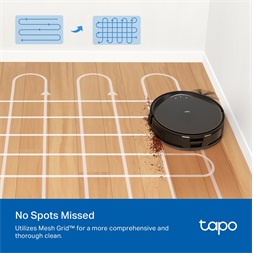 TP-Link Tapo RV20 Max MagSlim LiDAR fekete robotporszívó és felmosó - R