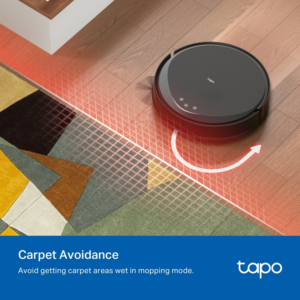 TP-Link Tapo RV20 Max MagSlim LiDAR fekete robotporszívó és felmosó - R