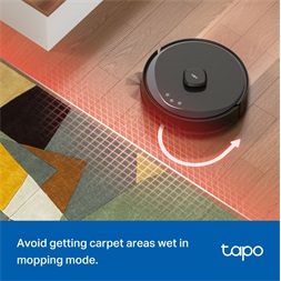 TP-Link Tapo RV30 Max Plus fekete robotporszívó és felmosó automata töltő, üritő dokkolóval - R