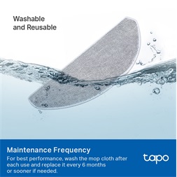 TP-Link Tapo RVA301 mosható felmosókendő Tapo robotporszívóhoz 5db - R