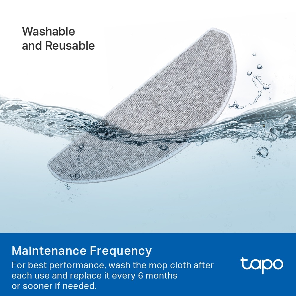 TP-Link Tapo RVA301 mosható felmosókendő Tapo robotporszívóhoz 5db - R