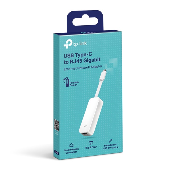 TP-Link UE300C USB 3.0 Type-C–RJ45 Gigabit Ethernet hálózati adapter