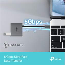 TP-Link UH3020C 3in1 szürke USB-C HUB