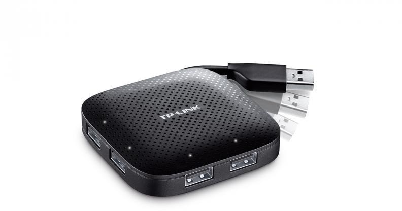 TP-Link UH400 4portos fekete USB3.0 HUB