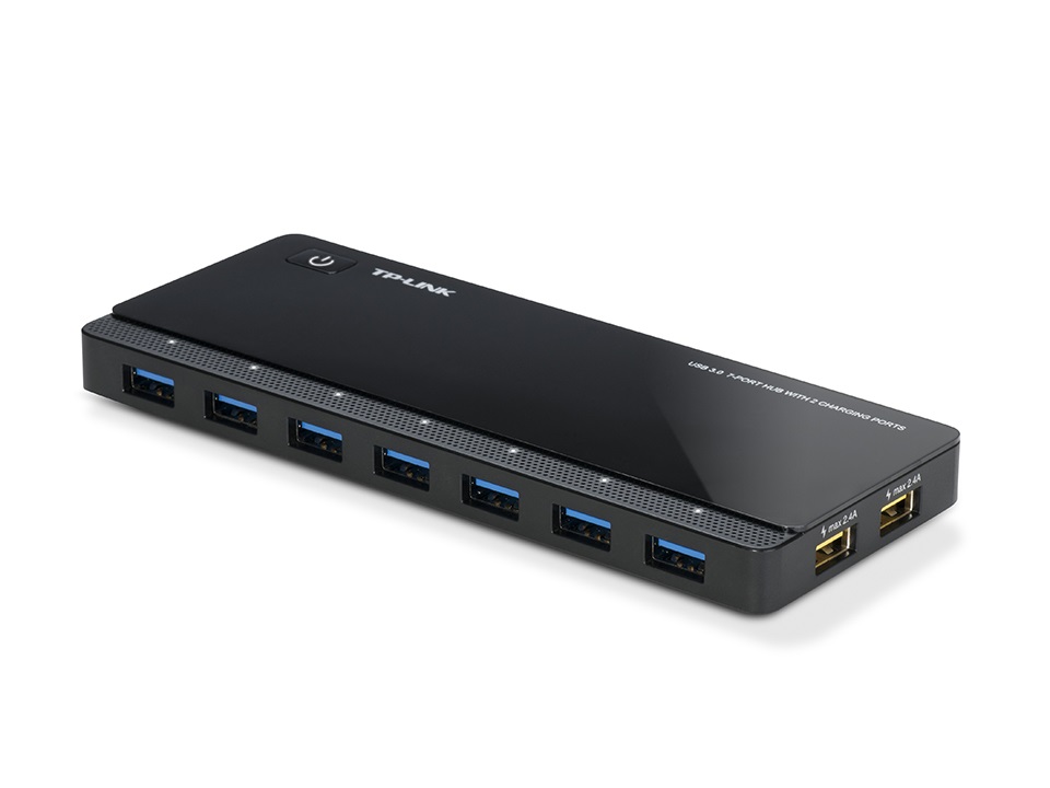 TP-Link UH720 7portos fekete USB3.0 HUB