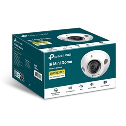 TP-Link VIGI C230I Mini /3MP/2,8mm/beltéri/H265/IR30m/SD/Smart Detection/kétirányú hang/IP mini dómkamera