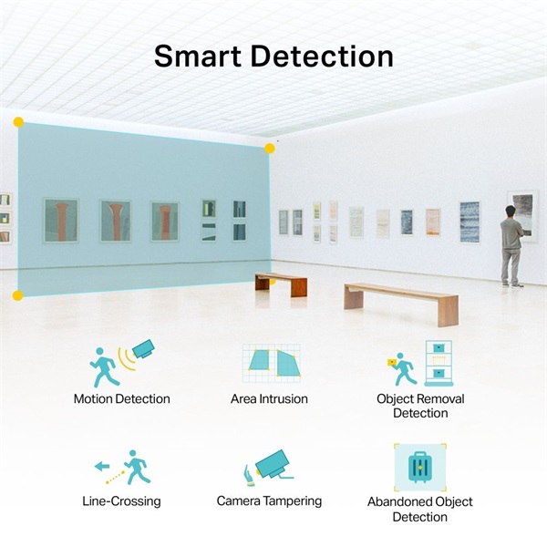 TP-Link VIGI C230I Mini /3MP/2,8mm/beltéri/H265/IR30m/SD/Smart Detection/kétirányú hang/IP mini dómkamera