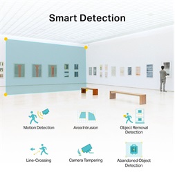 TP-Link VIGI C230I Mini /3MP/2,8mm/beltéri/H265/IR30m/SD/Smart Detection/kétirányú hang/IP mini dómkamera