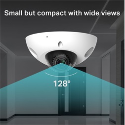 TP-Link VIGI C230I Mini /3MP/2,8mm/beltéri/H265/IR30m/SD/Smart Detection/kétirányú hang/IP mini dómkamera