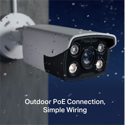 TP-Link VIGI C330 /3MP/4mm/kültéri/H265/IR30m/Smart Detection/beépített mikrofon/Full-Color IP csőkamera