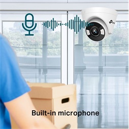TP-Link VIGI C430 /3MP/2,8mm/beltéri/H265/IR30m/Smart Detection/beépített mikrofon/Full-Color IP turret kamera
