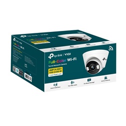 TP-Link VIGI C440-W /4MP/4mm/beltéri/H265/IR30m/SD/Smart Detection/kétirányú hang/Full-Color IP wifi turret kamera