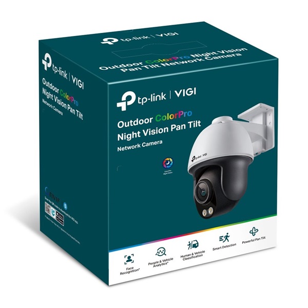 TP-Link VIGI C540S(4mm) /Kültéri/4MP/4mm/LED30m/ColorPro/Smart/SD/kétirányú hang/ IP PT kamera