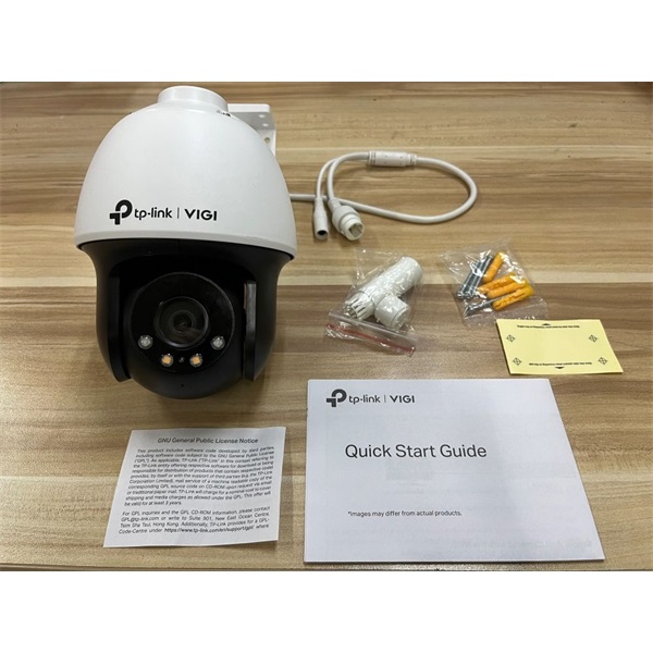 TP-Link VIGI C540 /4MP/4mm/kültéri/H265/IR30m/SD/Smart Detection/kétirányú hang/Full-Color IP PT kamera