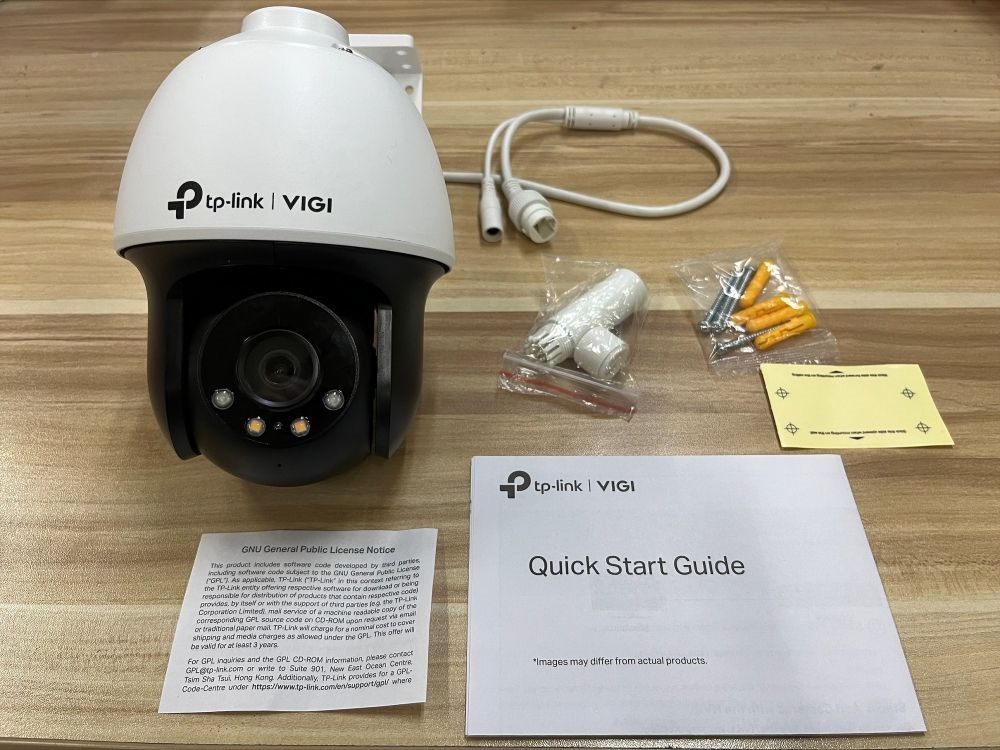 TP-Link VIGI C540 /4MP/4mm/kültéri/H265/IR30m/SD/Smart Detection/kétirányú hang/Full-Color IP PT kamera