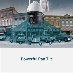 TP-Link VIGI C540-W /4MP/4mm/kültéri/H265/IR30m/SD/Smart Detection/kétirányú hang/Full-Color IP wifi PT kamera