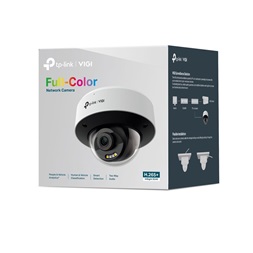 TP-Link VIGI InSight S245(2.8mm)Kültéri/4MP/2,8mm/IR/LED30m/IK10/FullColor/Smart/fém ház/Duál megvilágítású IP dómkamera