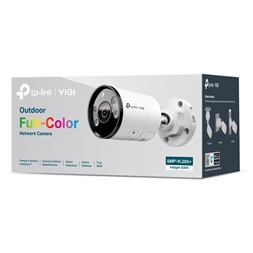 TP-Link VIGI InSight S355(4mm)/Kültéri/5MP/4mm/IR/LED30m/FullColor/Smart/fém ház/ Duál megvilágítású IP csőkamera