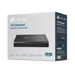TP-Link VIGI NVR2016H /16 csatorna/H265+/80Mbps rögzítés/2x SATA/hálózati rögzítő (NVR)