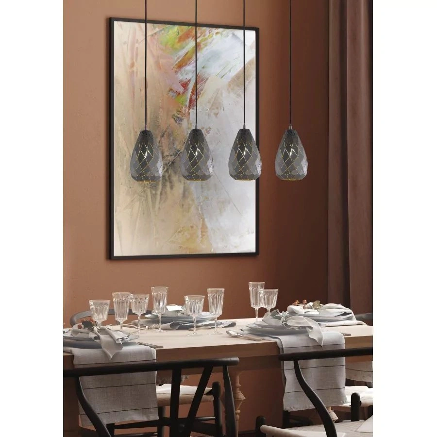 TRIO 301300442 Onyx 42W antracit függesztett lámpatest