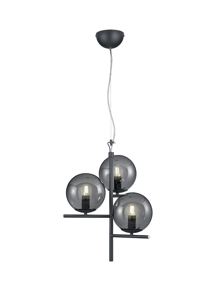 TRIO 302000342 Pure 28W antracit függesztett lámpatest