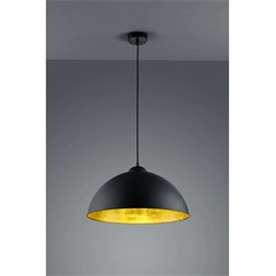 TRIO 308000132 Romino II 60W fekete függesztett lámpatest