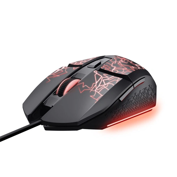 TRUST 25749 GXT 113 Felox led világítással fekete gamer egér