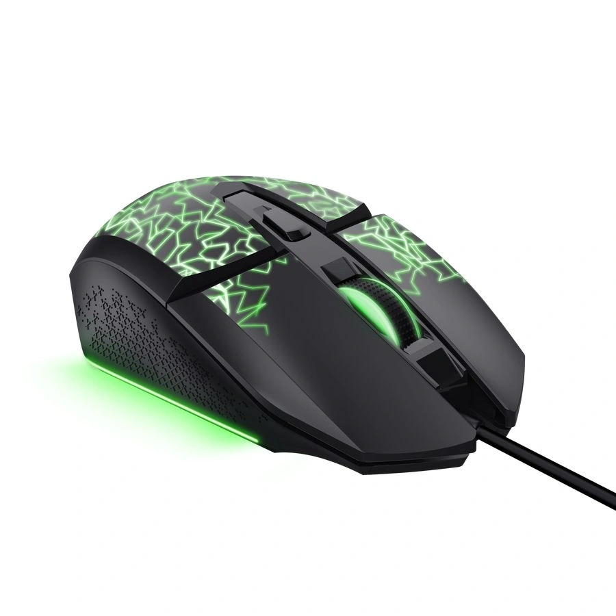 TRUST 25749 GXT 113 Felox led világítással fekete gamer egér