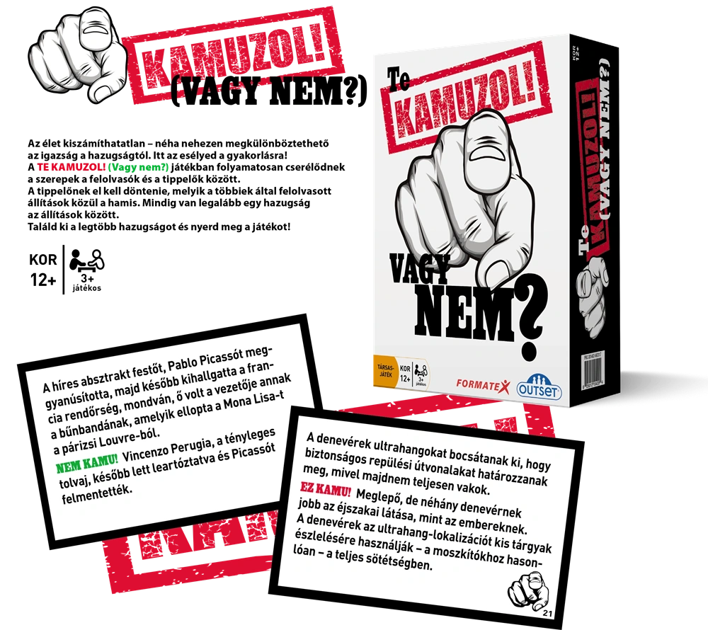 Te kamuzol! (Vagy nem?) társasjáték