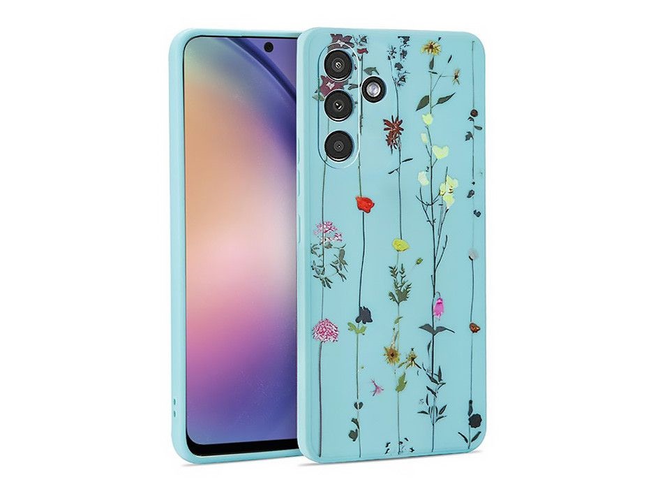 Tech-Protect FN0530 Samsung SM-A546 Galaxy A54 5G Mood garden kék szilikon hátlap