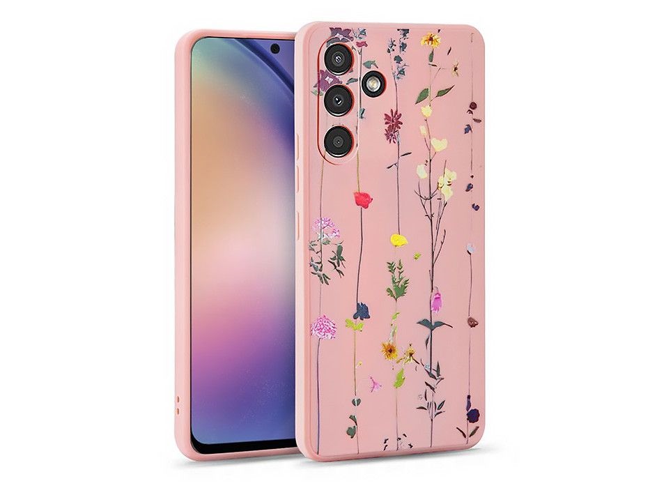 Tech-Protect FN0531 Samsung SM-A546 Galaxy A54 5G Mood garden pink szilikon hátlap