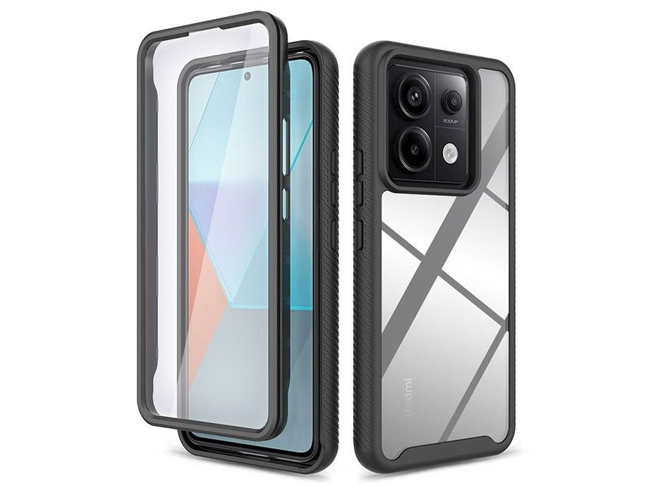 Tech-Protect TP300167 Xiaomi Redmi Note 13 Pro 5G/Poco X6 5G Defense360 fekete ütésálló hátlap