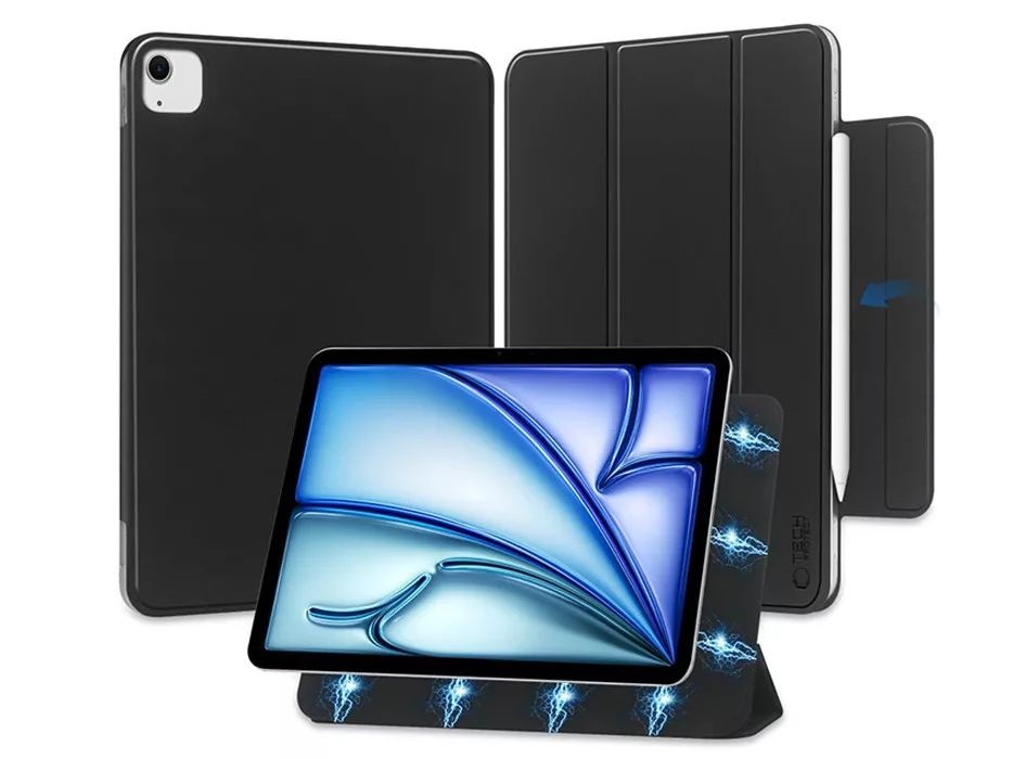 Tech-Protect TP308637 iPad Air 13 (2024) Magnetic on/off funkcióval fekete tablet tok